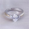 Night & Day Silver And 9ct Gold Cubic Zirconia Oval Trilogy Ring - M1714 Alternative Image