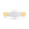 Night & Day Silver And 9ct Gold Cubic Zirconia Cluster Ring - M1715 Alternative Image