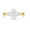 Night & Day Silver And 9ct Gold Cubic Zirconia Multi Oval Cluster Ring - M1717 Alternative Image