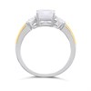 Night & Day Silver And 9ct Gold Cubic Zirconia Cushion Cluster Ring - M1718 Alternative Image
