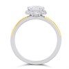 Night & Day Silver And 9ct Gold Cubic Zirconia Floral Cluster Ring - M1719 Alternative Image