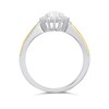Night & Day Silver And 9ct Gold Cubic Zirconia Oval Cluster Ring - M1720 Alternative Image