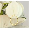 AUREUS Sterling Silver & 9ct Bonded Gold Twisted Hoop Earrings - M3201 Alternative Image