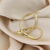 AUREUS Sterling Silver & 9ct Bonded Gold Two Colour Twisted Hoop Earrings - M3346 Alternative Image