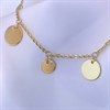 AUREUS Silver And 9ct Bonded Gold  Disc Bracelet - M3601 Alternative Image