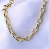 AUREUS Silver And 9ct Bonded Gold Oval Belcher Bracelet - M3703 Alternative Image