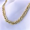 AUREUS Silver & 9ct Bonded Gold Bird Eye Bracelet - M3750 Alternative Image