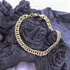 AUREUS Silver And 9ct Bonded Gold Double Curb Bracelet - M3780 Alternative Image
