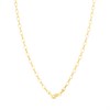 AUREUS Silver And 9ct Bonded Gold 18in Oval Belcher Chain - M3803 Alternative Image