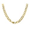 AUREUS Sterling Silver & 9ct Bonded Gold Curb Chain - 22in - M3880 Alternative Image