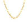 AUREUS Sterling Silver & 9ct Bonded Gold  Curb Chain - 20in - M3882 Alternative Image