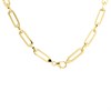 AUREUS Sterling Silver & 9ct Bonded Gold  Paperclip Necklace - M3953 Alternative Image