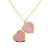 AUREUS Sterling Silver & 9ct Bonded Gold Heart Locket And Chain - M4061 Alternative Image