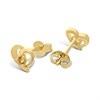 18ct Gold Vermeil Citrine Heart Stud Earrings - M5160 Alternative Image