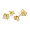 18ct Gold Vermeil CZ Knot Stud Earrings - M5212 Alternative Image