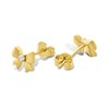 18ct Gold Vermeil CZ Bow Stud Earrings - M5214 Alternative Image