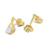 18ct Gold Vermeil CZ Twist Stud Earrings - M5221 Alternative Image