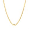 18ct Gold Vermeil Flat Curb Chain - 18in - M5805 Alternative Image