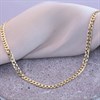 18ct Gold Vermeil Flat Curb Chain - 18in - M5805 Alternative Image