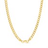 18ct Gold Vermeil Flat Curb Chain - 20in - M5807 Alternative Image