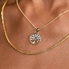 18ct Gold Vermeil CZ Tree Necklace - M6008 Alternative Image