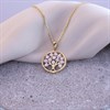18ct Gold Vermeil CZ Tree Necklace - M6008 Alternative Image