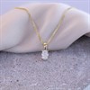 18ct Gold Vermeil Oval CZ Necklace - M6010 Alternative Image