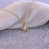 18ct Gold Vermeil CZ Flower Necklace - M6011 Alternative Image