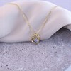18ct Gold Vermeil Tanzanite Heart Necklace - M6051 Alternative Image