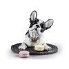 Lladro 01009398 French Bulldog With Macaroons - P43100 Alternative Image