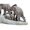 Lladro 01001150 Elephants Walking - P4782 Alternative Image
