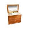Mele & Co Champagne Rose Three Drawer Jewellery Box - P5517 Alternative Image