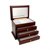 Walnut Floral Top Jewel Case - P55180 Alternative Image
