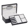 Black Bonded Leather Jewellery Box - P55201 Alternative Image