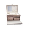 Mele & Co Mink Faux Leather Lockable Jewellery Box - P5599 Alternative Image