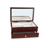 Mele & Co Walnut Finish Floral Jewellery Box - P56141 Alternative Image