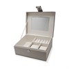 Mele & Co Dove Grey PU Jewellery Box - P56157 Alternative Image