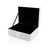 Hestia White And Silver Glass Jewellery Box - P56169 Alternative Image