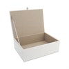 White And Blue Glass Jewellery Box - P56184 Alternative Image