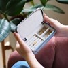 Stackers Dusky Blue Zipped Travel Jewellery Box - P5837 Alternative Image