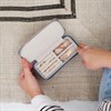 Stackers Dusky Blue Zipped Travel Jewellery Box - P5837 Alternative Image