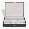 Stackers Navy Pebble Classic Jewellery Box - P5870 Alternative Image