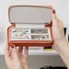 Stackers Orange Zipped Travel Jewellery Box - P5893 Alternative Image