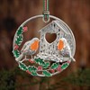 Newbridge Silverware Silver Plated Robins Christmas Decoration - P59134 Alternative Image