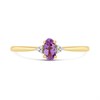 9ct Gold Amethyst And Diamond Birthstone Ring - February - R0202 Alternative Image