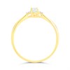 9ct Gold Aquamarine And Diamond Ring - R0203 Alternative Image