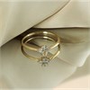 9ct Gold Aquamarine And Diamond Ring - R0203 Alternative Image