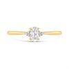 9ct Gold White Topaz And Diamond Birthstone Ring - April - R0204 Alternative Image