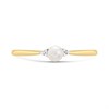 9ct Gold Pearl And Diamond Birthstone Ring - June - R0206 Alternative Image