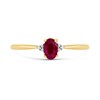 9ct Gold Ruby And Diamond Birthstone Ring - July - R0207 Alternative Image
